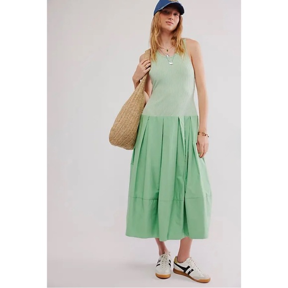 Free People Drops Of Venus Midi Dress in Meadow Sz XS BNWT - Picture 7 of 16